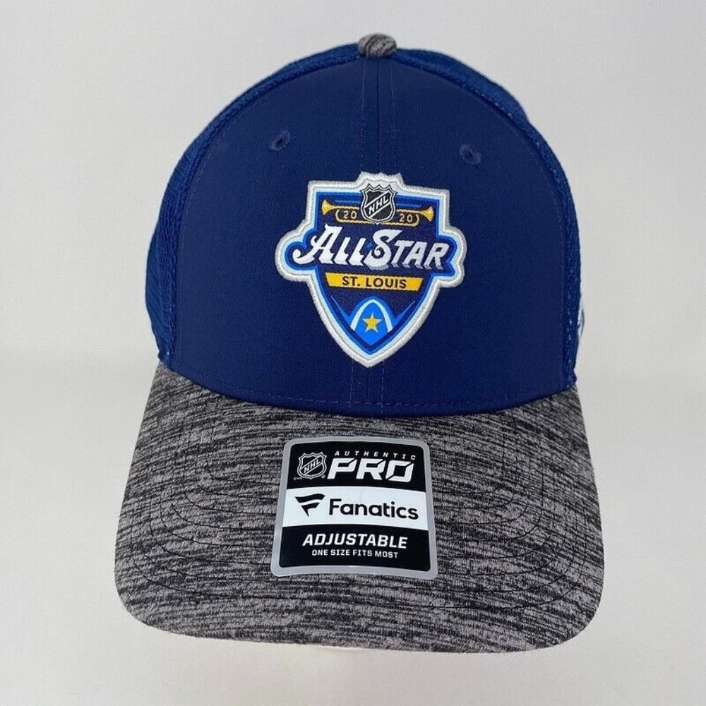 NWT 2020 NHL ALL STAR‎ GAME Snapback Hat Authentic Pro Fanatics St Louis Blues
